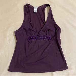 purple semi-sheer Intimissimi tank top